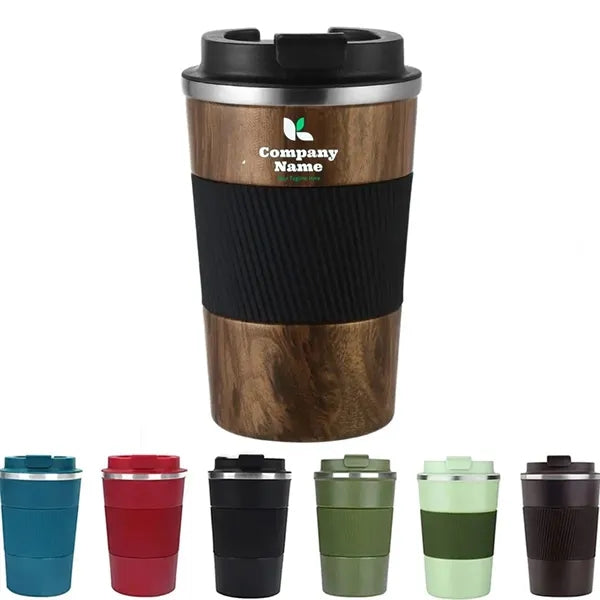 17oz Stainless Steel Wood Grain Insulated Tumbler