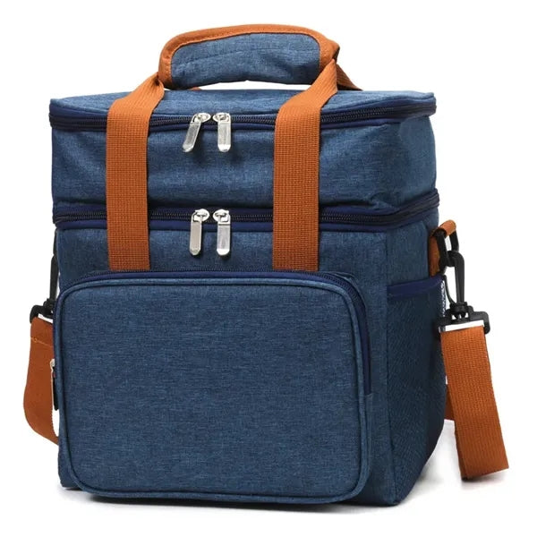 Expandable Large Insulated Cooler Bag with Shoulder Strap