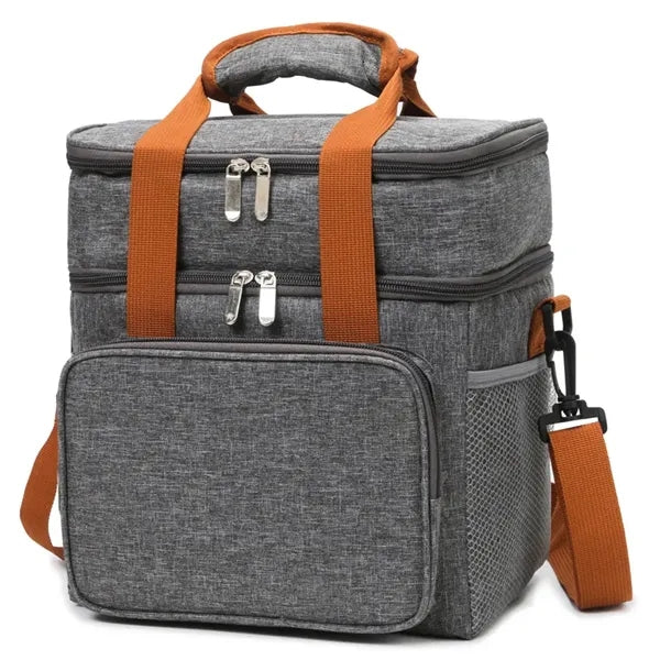 Expandable Large Insulated Cooler Bag with Shoulder Strap