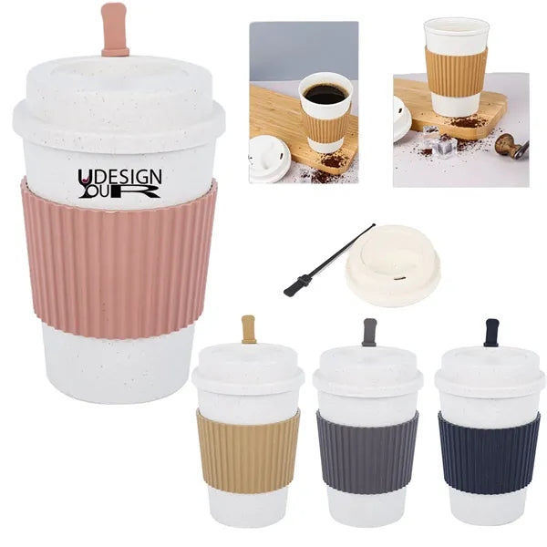 Simple Wheat Straw Portable Mug 50 MOQ