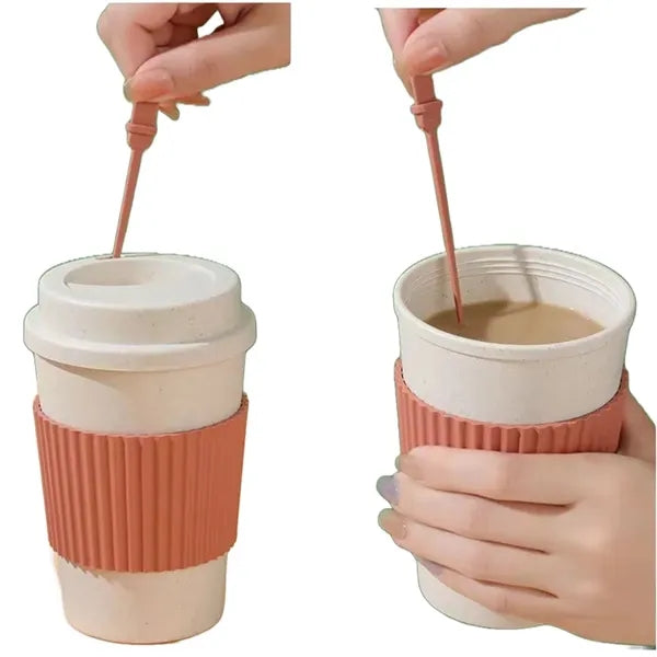 Simple Wheat Straw Portable Mug 50 MOQ