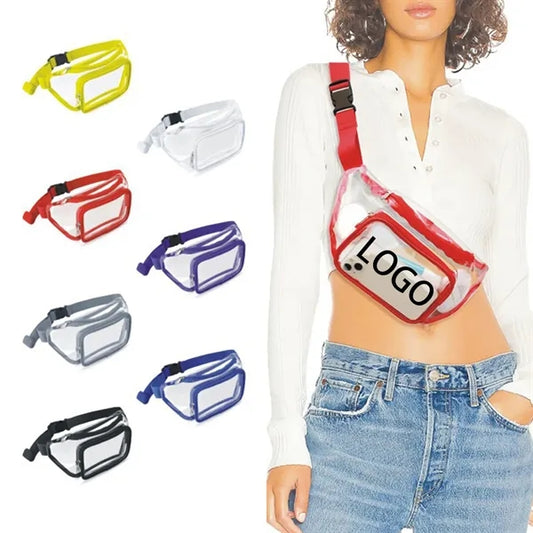 Adjustable Belt PVC Transparent Bag