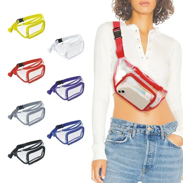 Adjustable Belt PVC Transparent Bag