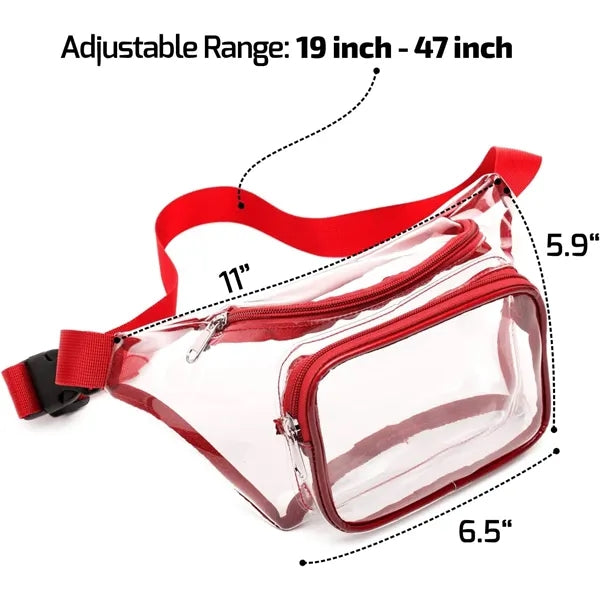 Adjustable Belt PVC Transparent Bag