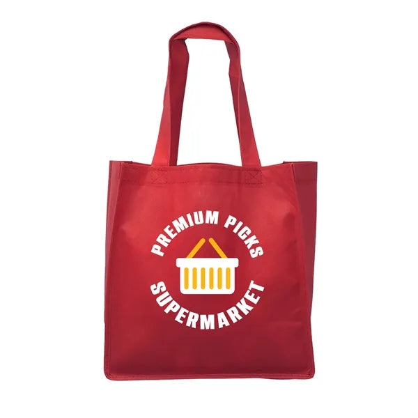 Clipper Non-Woven Grocery Tote Bag (Full Color Imprint)