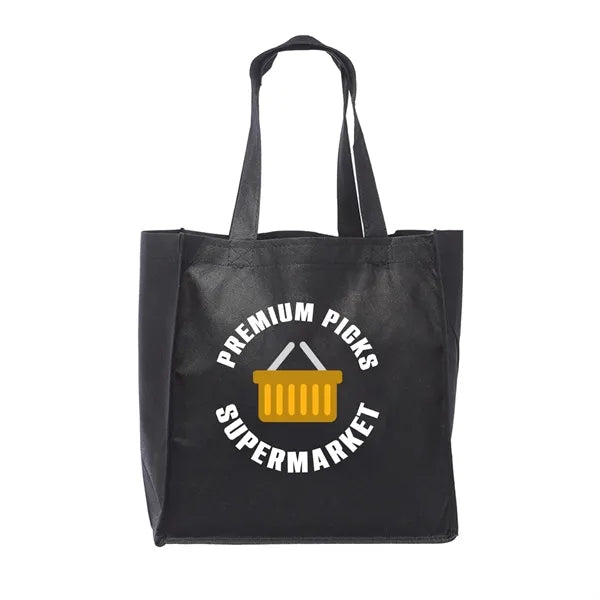 Clipper Non-Woven Grocery Tote Bag (Full Color Imprint)