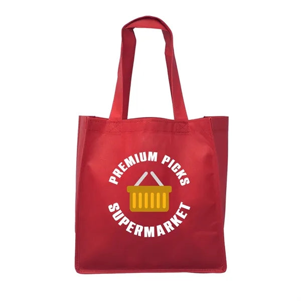 Clipper Non-Woven Grocery Tote Bag (Full Color Imprint)