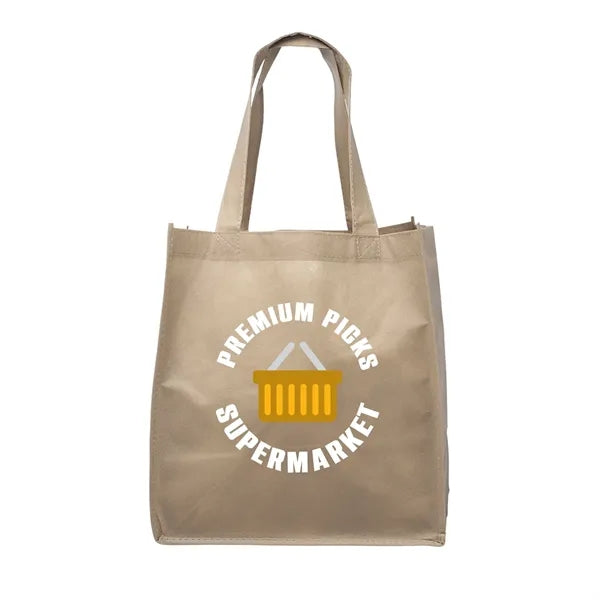 Clipper Non-Woven Grocery Tote Bag (Full Color Imprint)