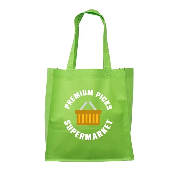Clipper Non-Woven Grocery Tote Bag (Full Color Imprint)