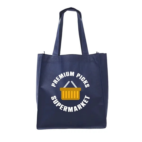 Clipper Non-Woven Grocery Tote Bag (Full Color Imprint)
