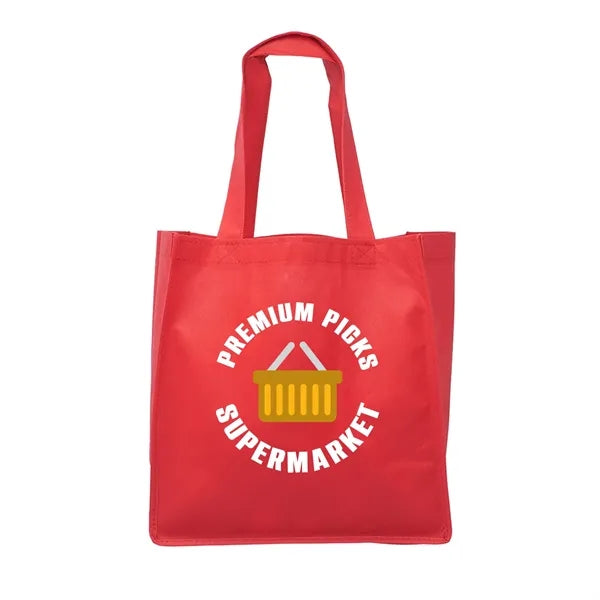 Clipper Non-Woven Grocery Tote Bag (Full Color Imprint)