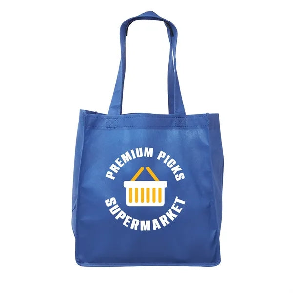 Clipper Non-Woven Grocery Tote Bag (2 Color Imprint)