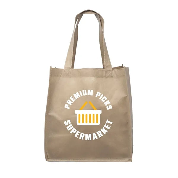 Clipper Non-Woven Grocery Tote Bag (2 Color Imprint)