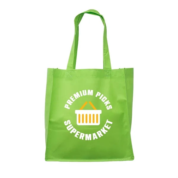Clipper Non-Woven Grocery Tote Bag (2 Color Imprint)
