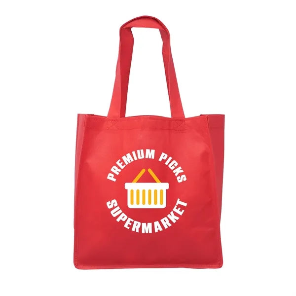 Clipper Non-Woven Grocery Tote Bag (2 Color Imprint)