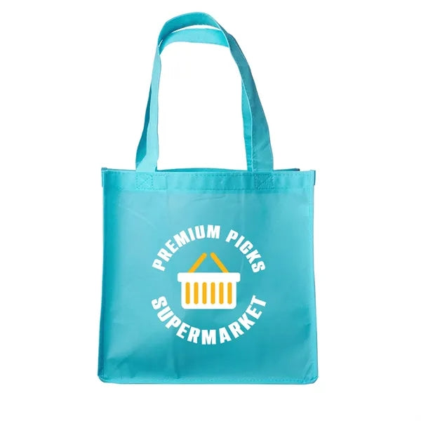 Clipper Non-Woven Grocery Tote Bag (2 Color Imprint)
