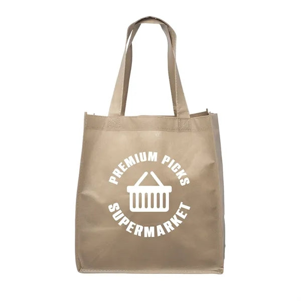 Clipper Non-Woven Grocery Tote Bag (1 Color Imprint)