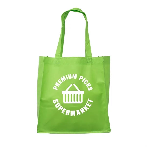 Clipper Non-Woven Grocery Tote Bag (1 Color Imprint)