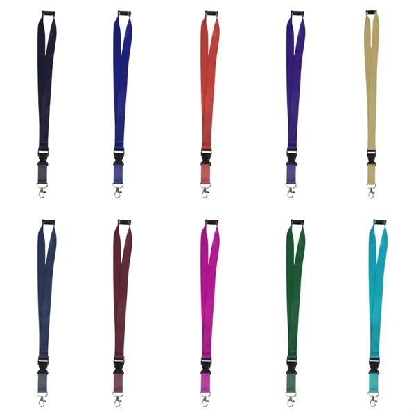 3/4'' Sublimated Lanyard With Lobster, Buckle And Breakaway