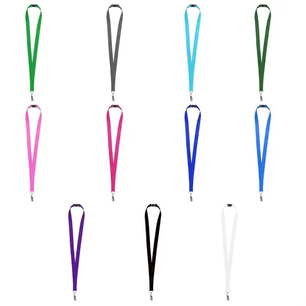 3/4'' Polyester Lanyard With Safety Breakaway & Badge Holder