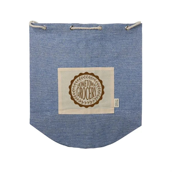 Recycled Cotton Drawstring Backpack (1 Color Imprint)