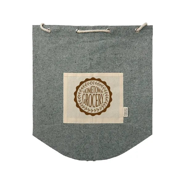 Recycled Cotton Drawstring Backpack (1 Color Imprint)