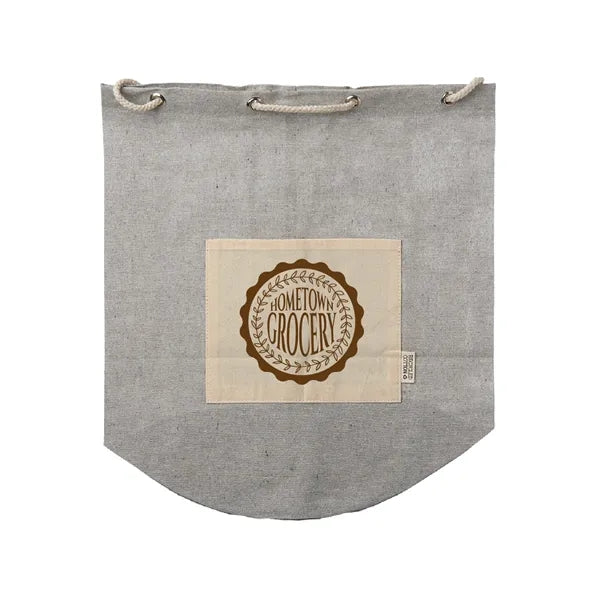 Recycled Cotton Drawstring Backpack (1 Color Imprint)