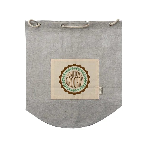 Recycled Cotton Drawstring Backpack (2 Color Imprint)