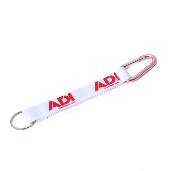 3/4" Sublimated Polyester Pocket Lanyard w/Carabiner Keyring