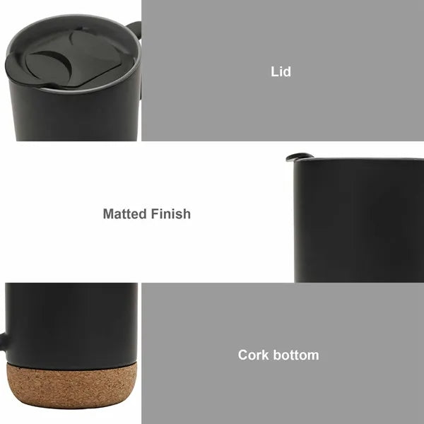 12 oz. Cork Base Splash-Proof Ceramic Coffee Mug