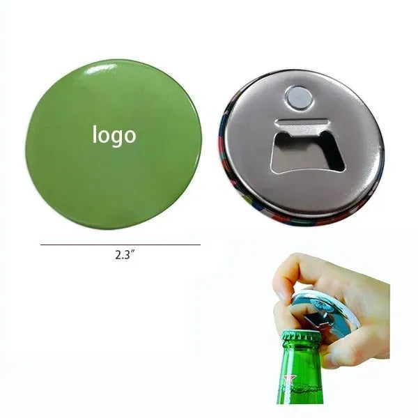 Magnetic Button Bottle Opener
