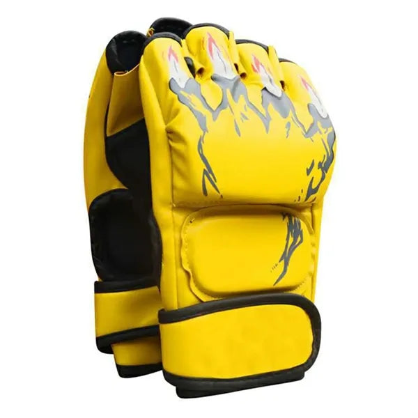 Latex Half-Finger Boxing Gloves w/ Open-Palm Design