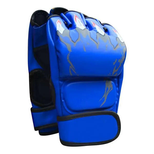 Latex Half-Finger Boxing Gloves w/ Open-Palm Design