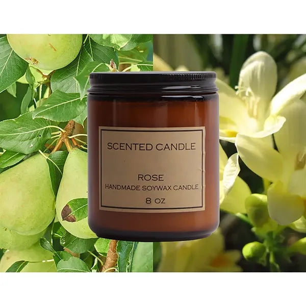 Vintage Plain Amber Soybean Wax Candle