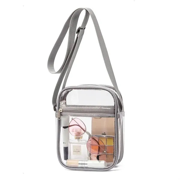 Summer Clear PVC Stadium Crossbody Bag