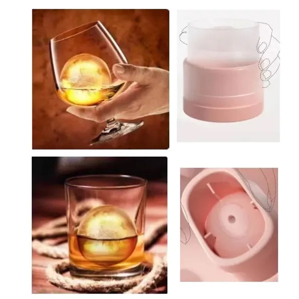 Whisky ice hockey silicone mold