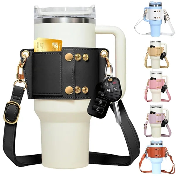 30/40oz Leather Cup Holder