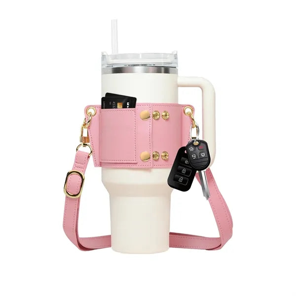 30/40oz Leather Cup Holder
