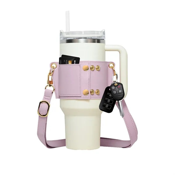 30/40oz Leather Cup Holder