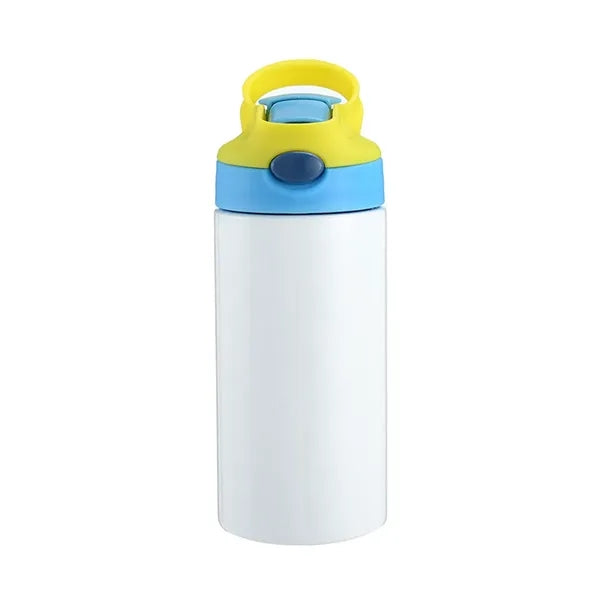 12oz Insulated Tumbler with Flip-Up Straw & Portable Handle