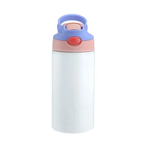 12oz Insulated Tumbler with Flip-Up Straw & Portable Handle