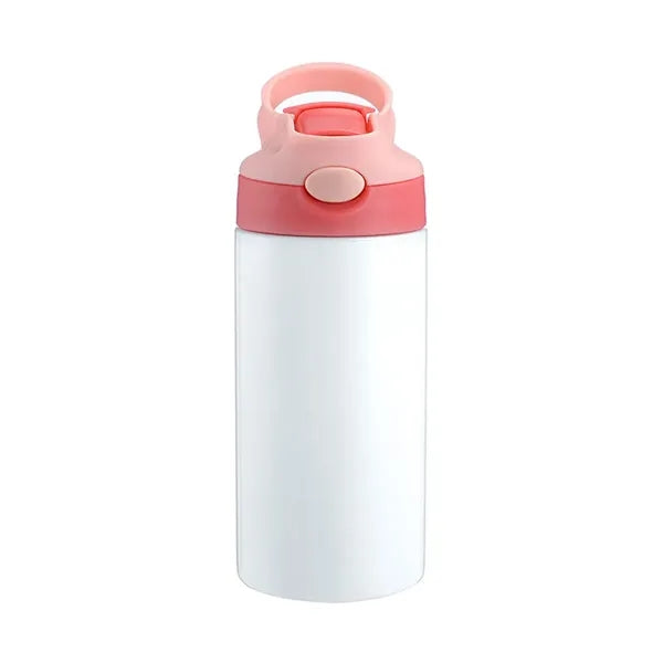 12oz Insulated Tumbler with Flip-Up Straw & Portable Handle