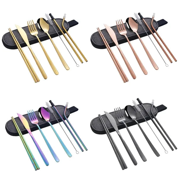 7 Pieces Stainless Steel Cutlery Utensil Kit