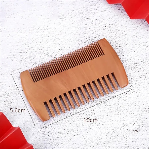 Walnut Wood Double-sided Beared Comb