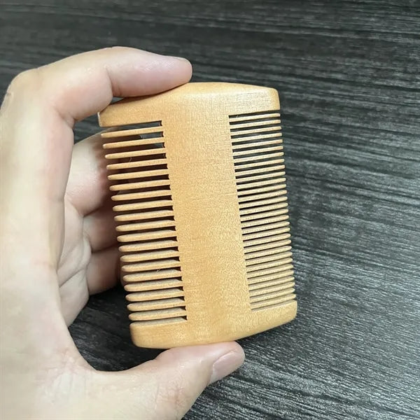 Walnut Wood Double-sided Beared Comb