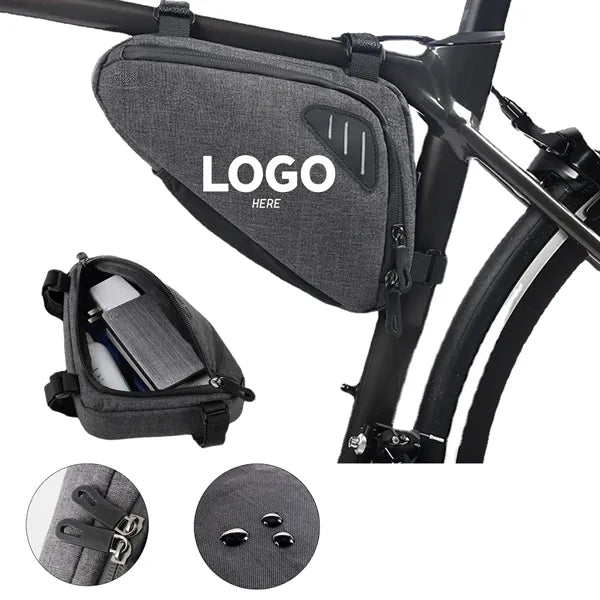 Waterproof Bicycle Frame Bag with Reflective Triangle