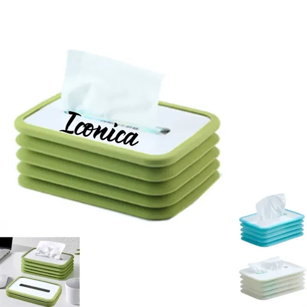 Silicone Folding Luminous Tissue Box