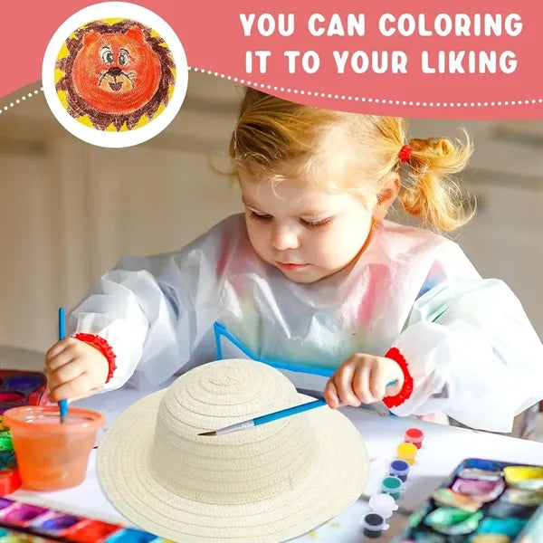 DIY Painting Straw Hats