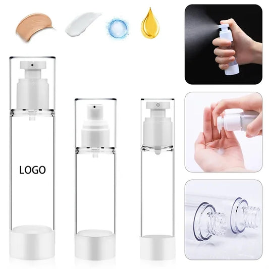 Vacuum Plastic Lotion Bottles with Dispenser