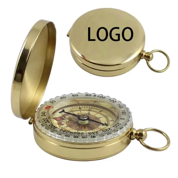 Glow-In-The-Dark Waterproof Vintage Metal Compass